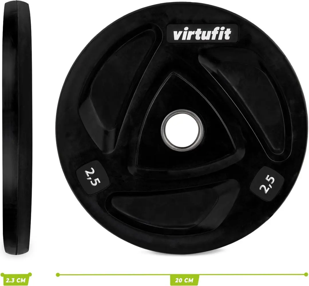 VirtuFit Olympische Halterschijf 2.5kg - Ø50mm - Zwart