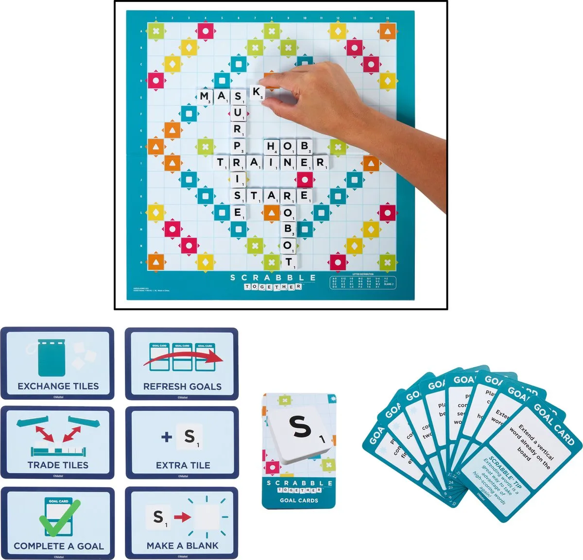 Mattel Scrabble Together Bordspel HXW00 - 2 Spellen