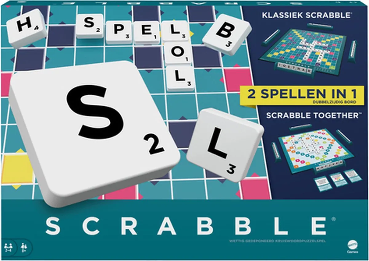 Mattel Scrabble Together Bordspel HXW00 - 2 Spellen