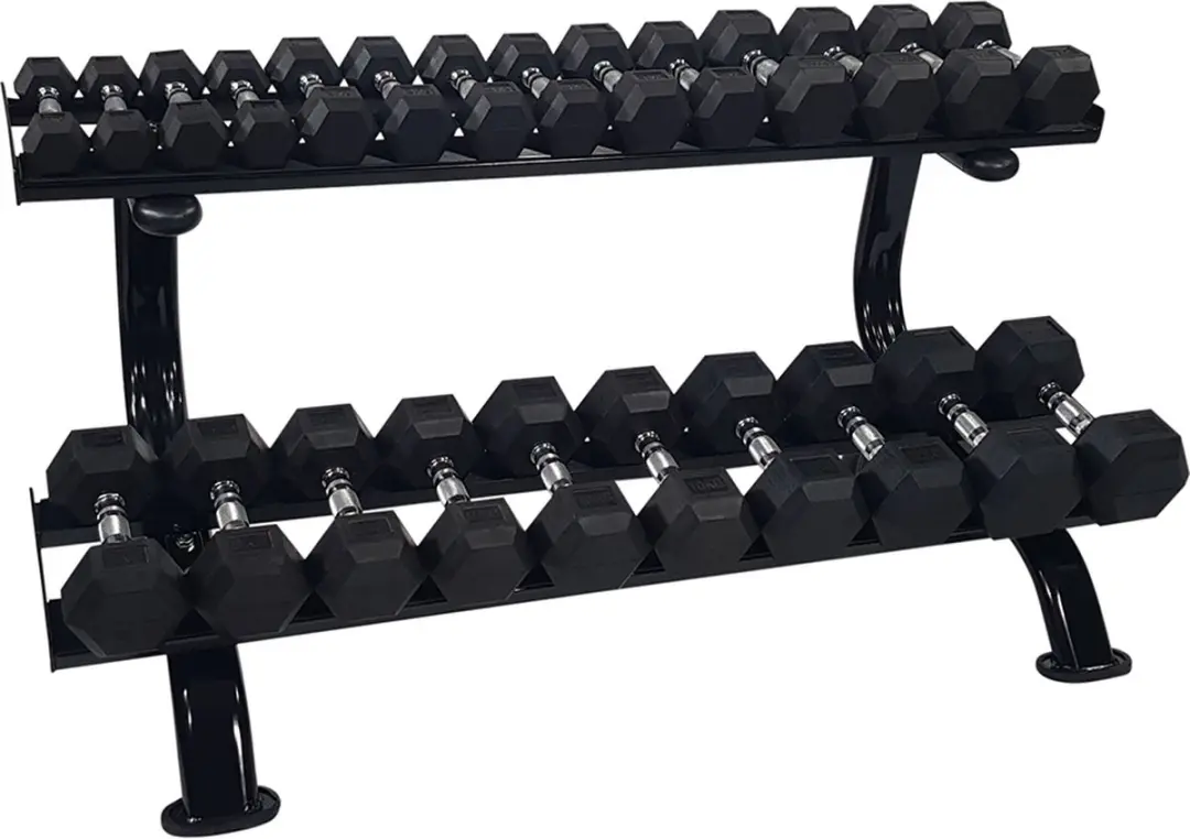 Tunturi Dumbbell Rek 2-laags - Zwart