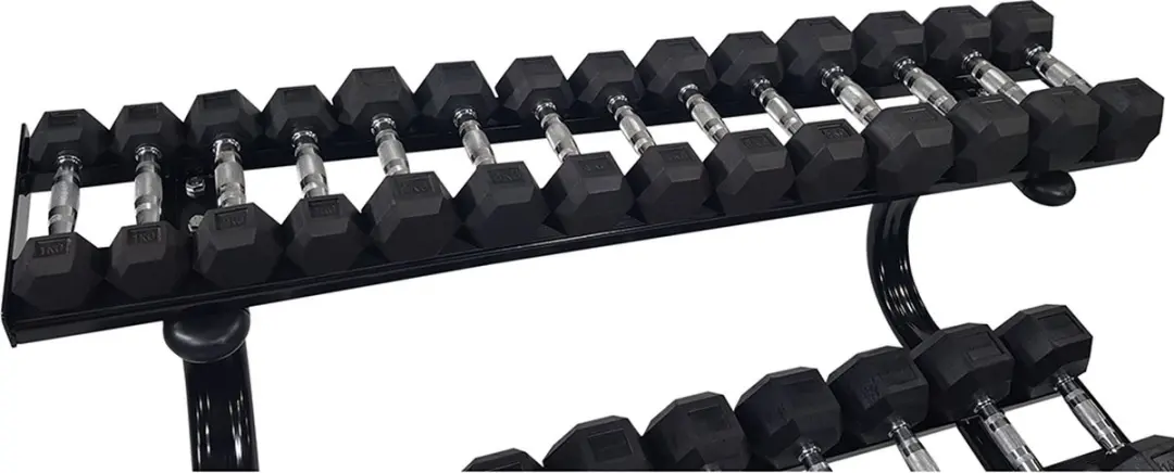 Tunturi Dumbbell Rek 2-laags - Zwart