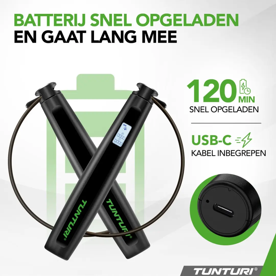 Tunturi Smart Jump Rope - Springtouw - Zwart