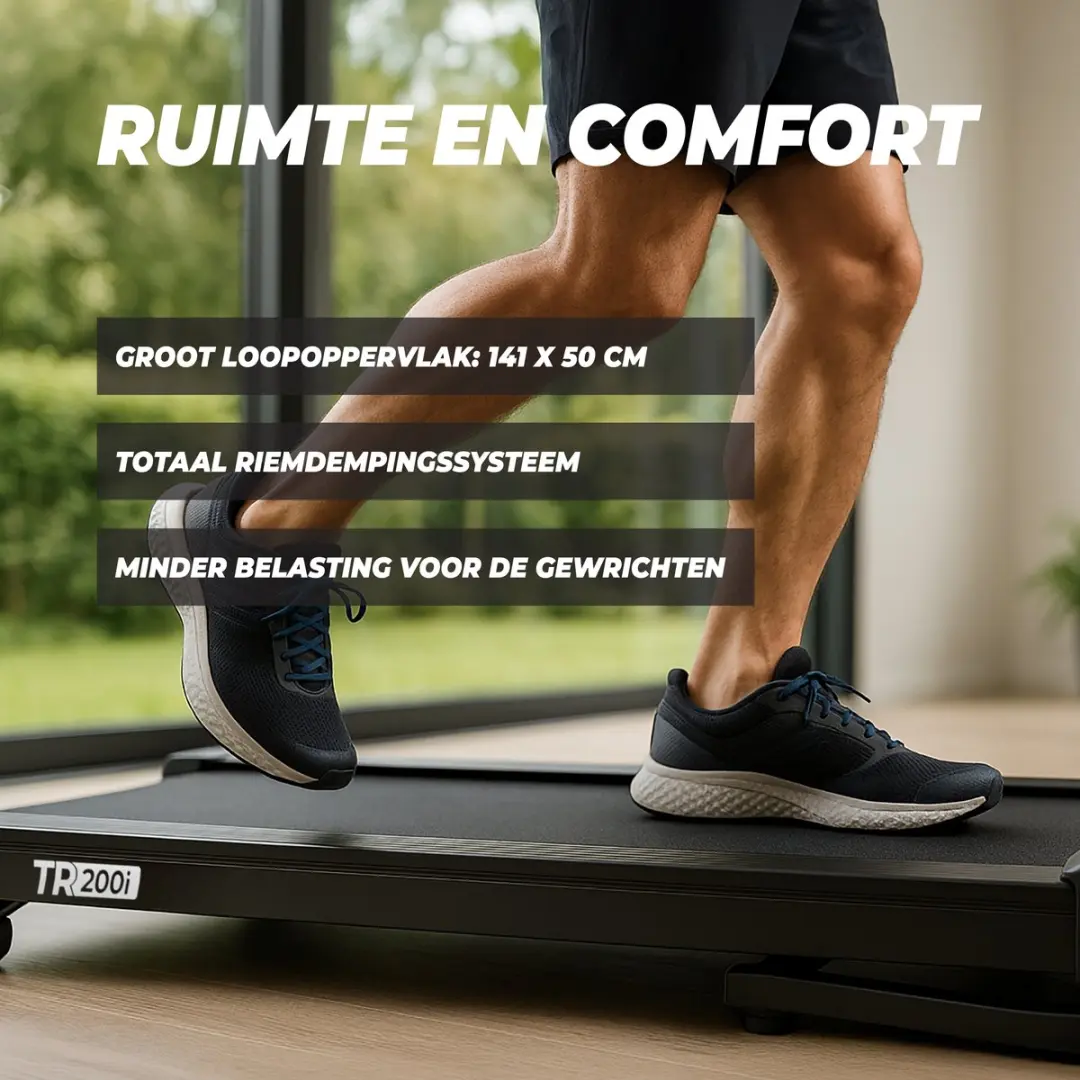VirtuFit TR200i Loopband - Tot 18 km/u - 36 Programma's - 15% Helling - Zwart - afbeelding 6 van 6