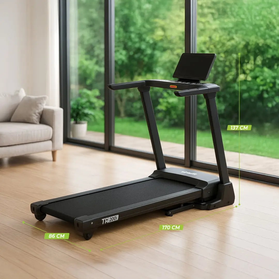 VirtuFit TR200i Loopband - Tot 18 km/u - 36 Programma's - 15% Helling - Zwart