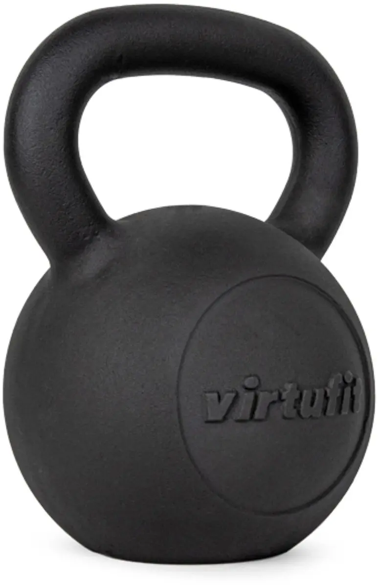 VirtuFit Kettlebell Pro Gietijzer 4 kg - Zwart
