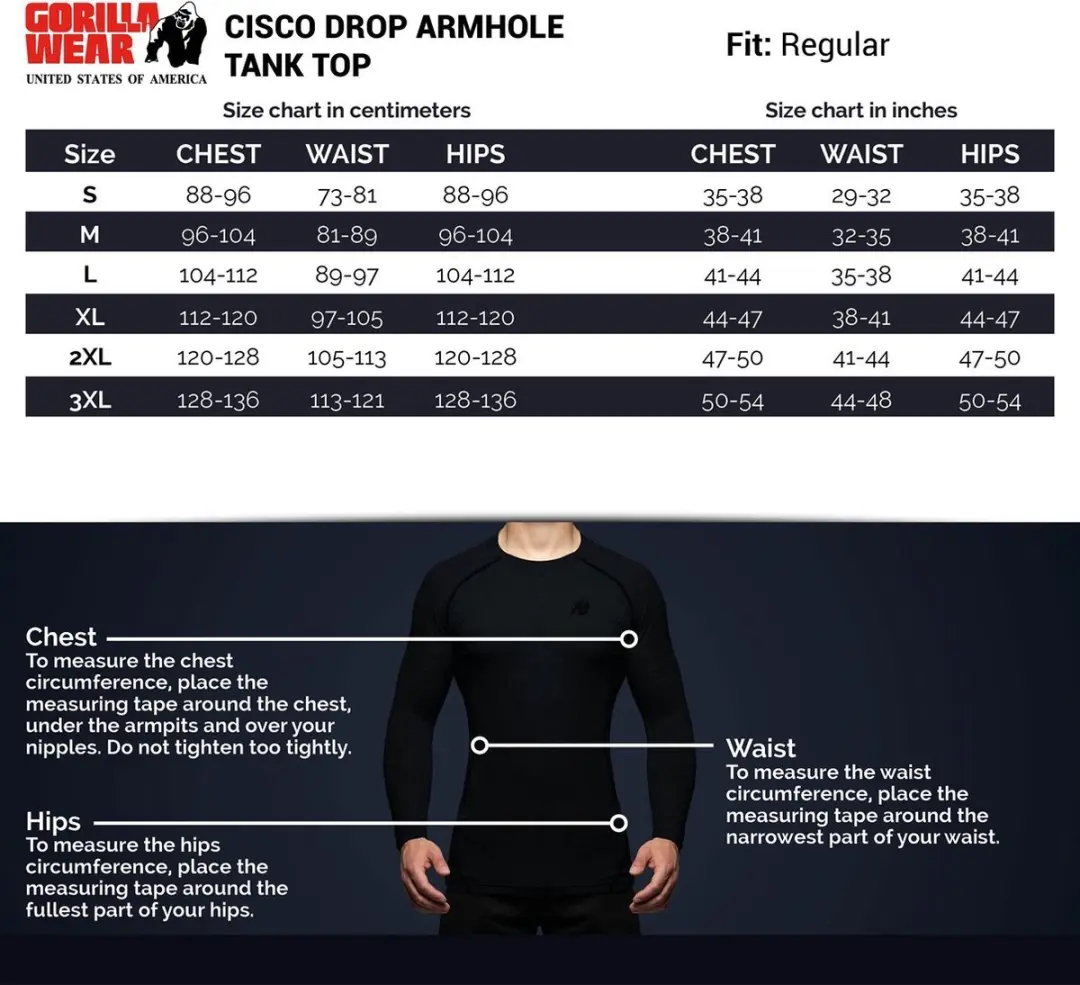 Gorilla Wear Cisco Tanktop - Grijs/Zwart - S