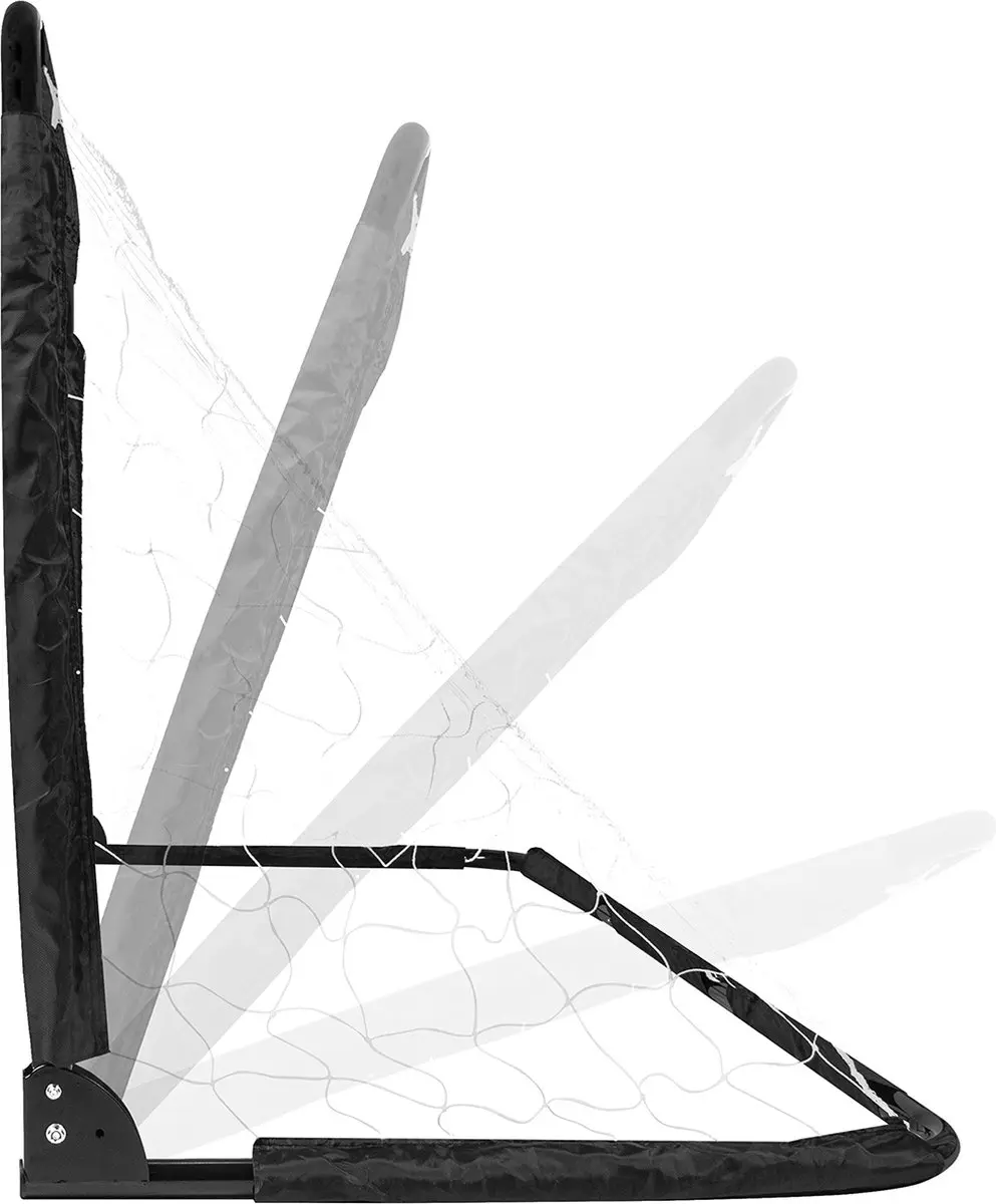 Virtufit Inklapbaar Voetbaldoel 200x100cm - Zwart