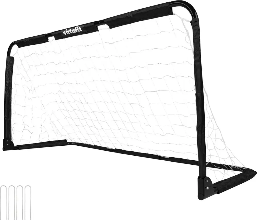 Virtufit Inklapbaar Voetbaldoel 200x100cm - Zwart