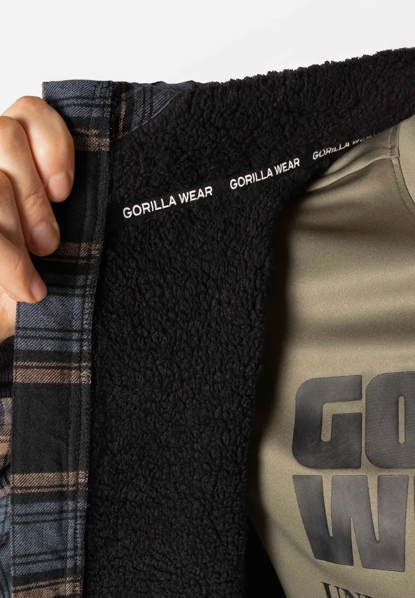 Gorilla Wear Kenton Jas - Zwart/Blauw L