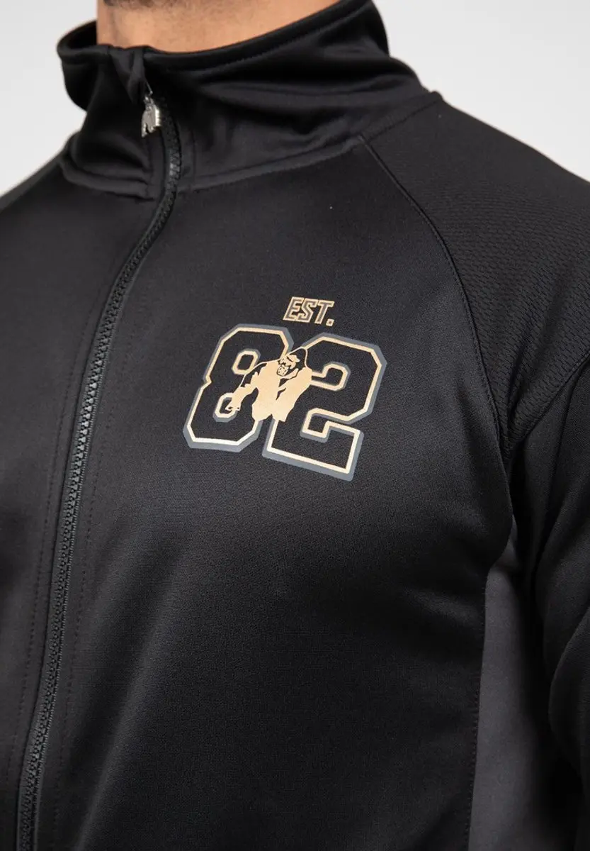 Gorilla Wear Devon Trainingsjas - Zwart/Grijs L