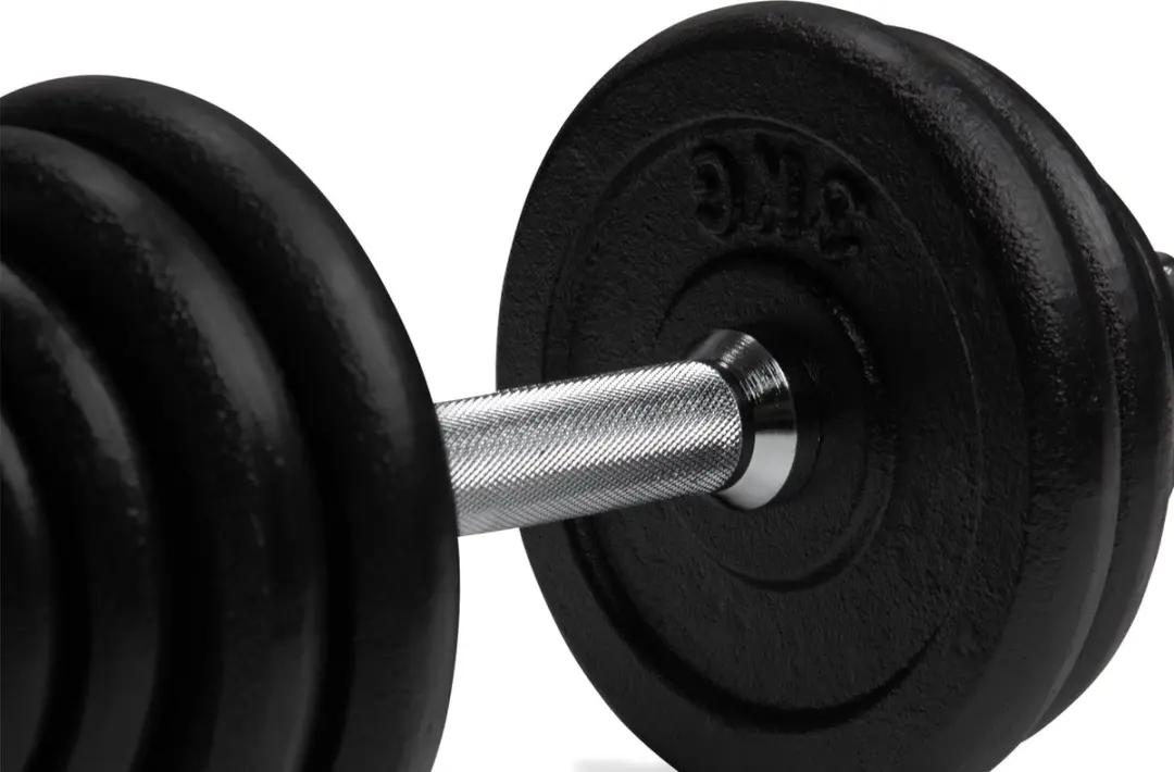 VirtuFit Verstelbare Dumbbell Pro 15kg - Halterset Gietijzer - Zwart