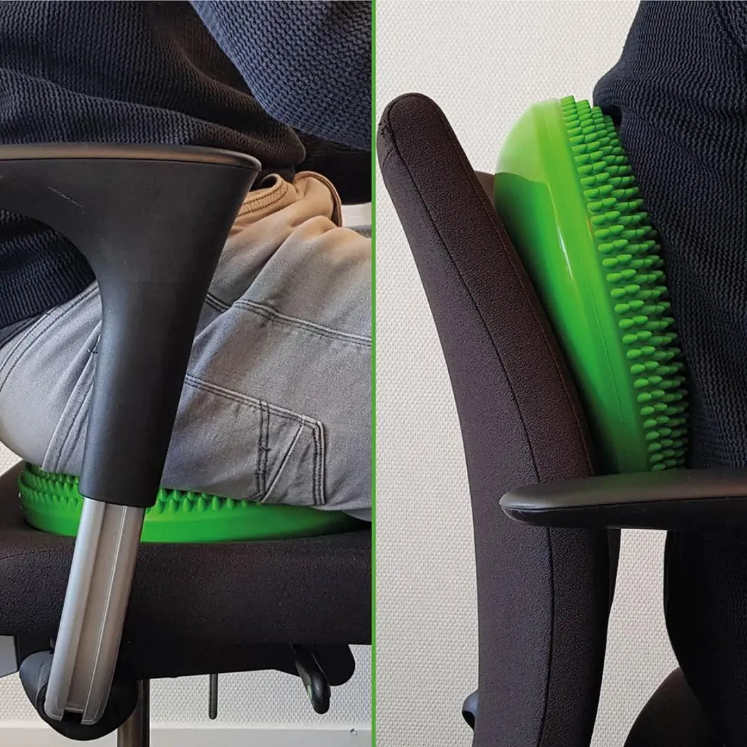 Tunturi Air Stepper Pad Balanskussen 33cm - Groen