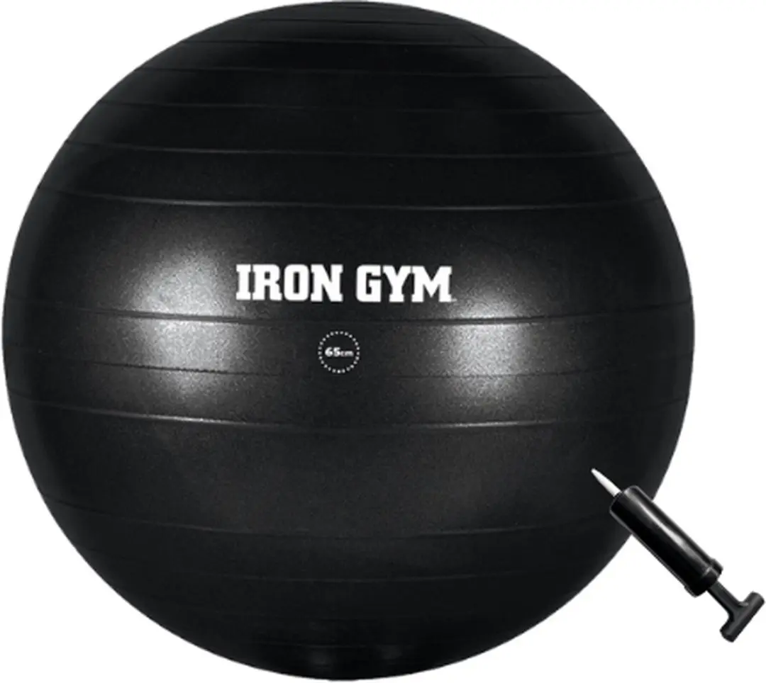 Iron Gym Exercise Bal 65cm - Zwart - afbeelding 6 van 6