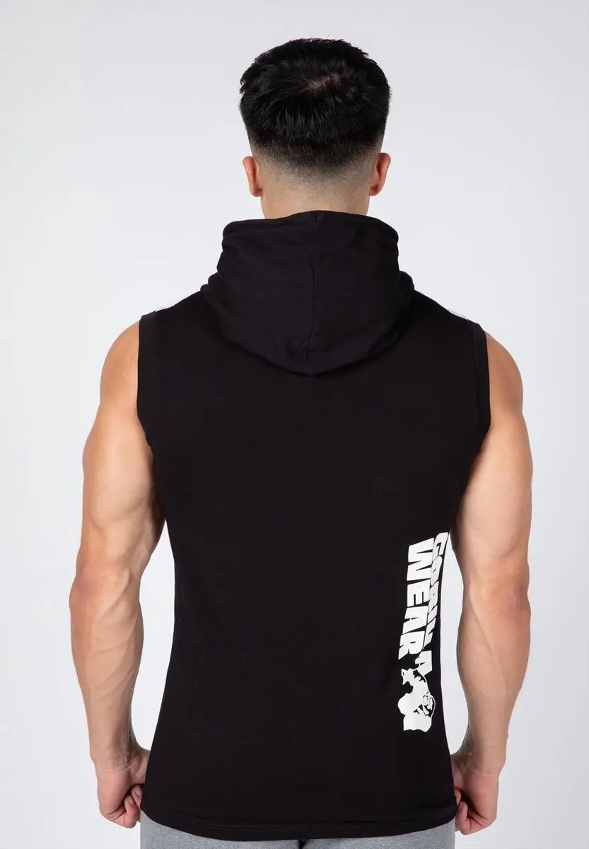 Gorilla Wear Oswego S/L Hooded T-Shirt - Zwart - L - afbeelding 6 van 6