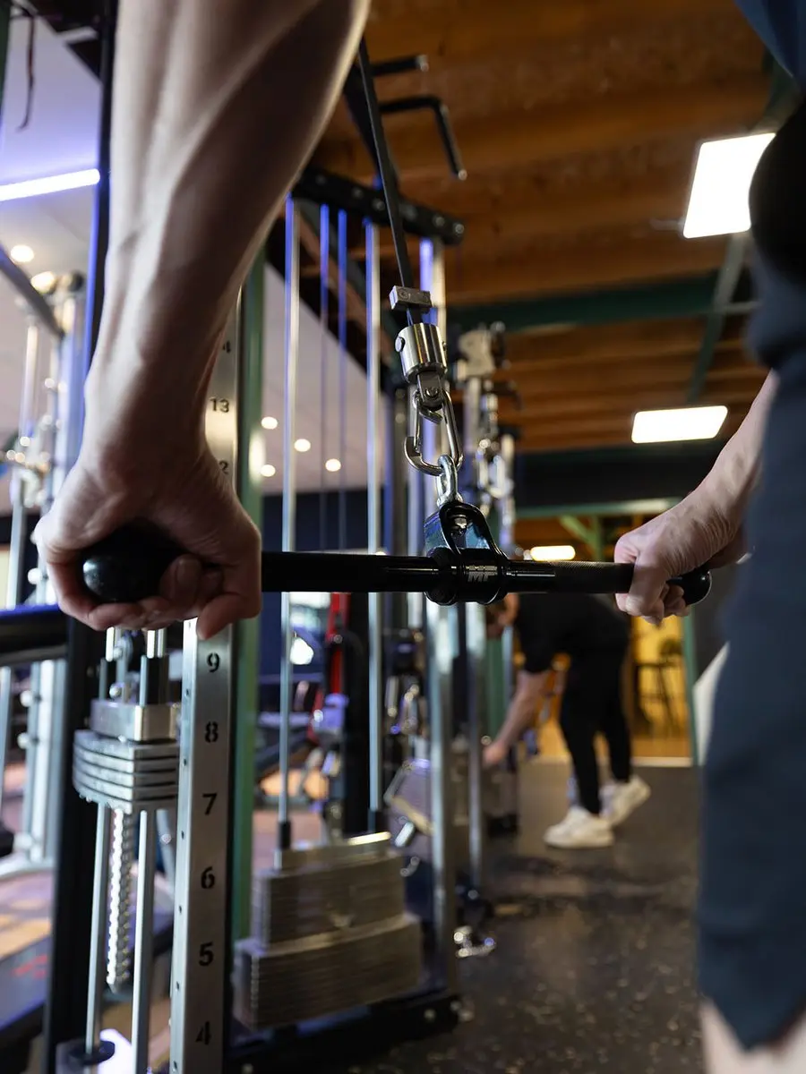 Muscle Power MPBB-03 Rotation Straight Bar - Zwart