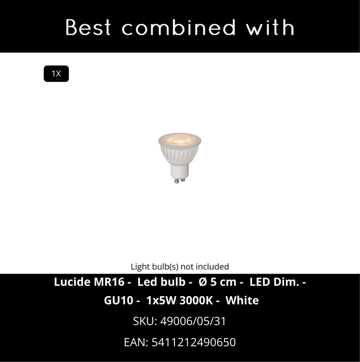 Lucide Hester Leeslamp GU10 - Wit