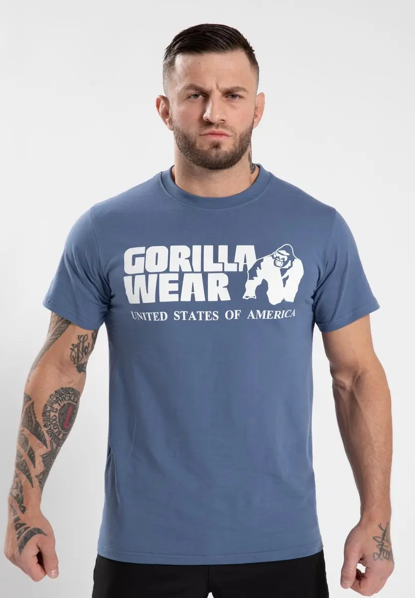 Gorilla Wear Classic T-shirt Coronet Blauw