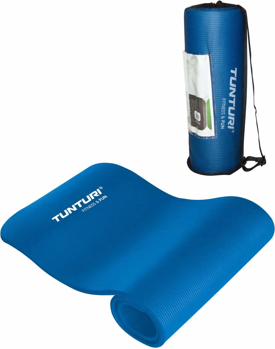 Tunturi NBR Yogamat 180x60x1.5cm - Blauw