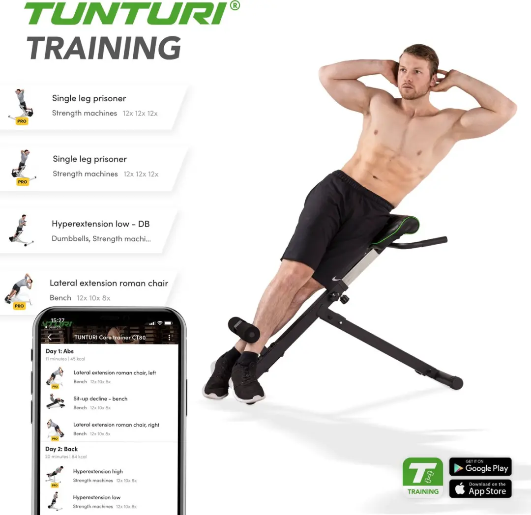 Tunturi CT40 Core Trainer - Buikspierbank