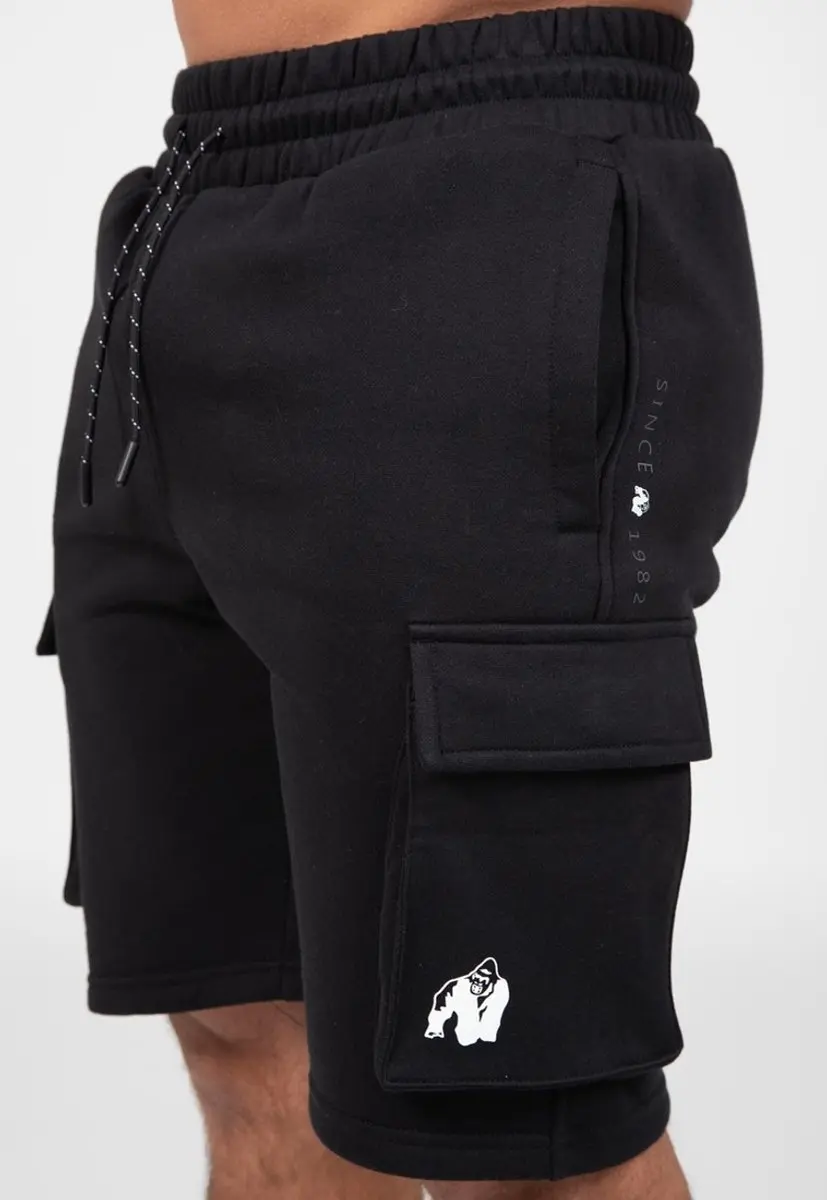 Gorilla Wear Hudson Cargo Shorts - Zwart - 2XL