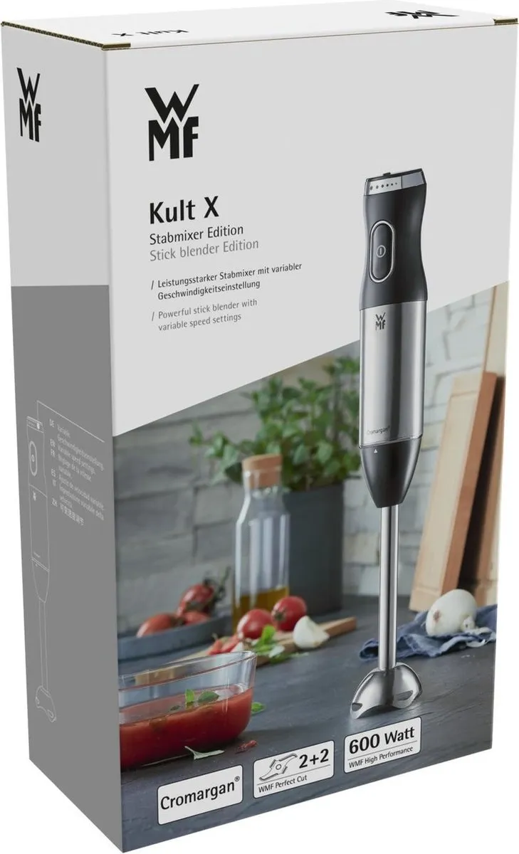 WMF Kult X Staafmixer 600W - 6 Snelheden - Zwart