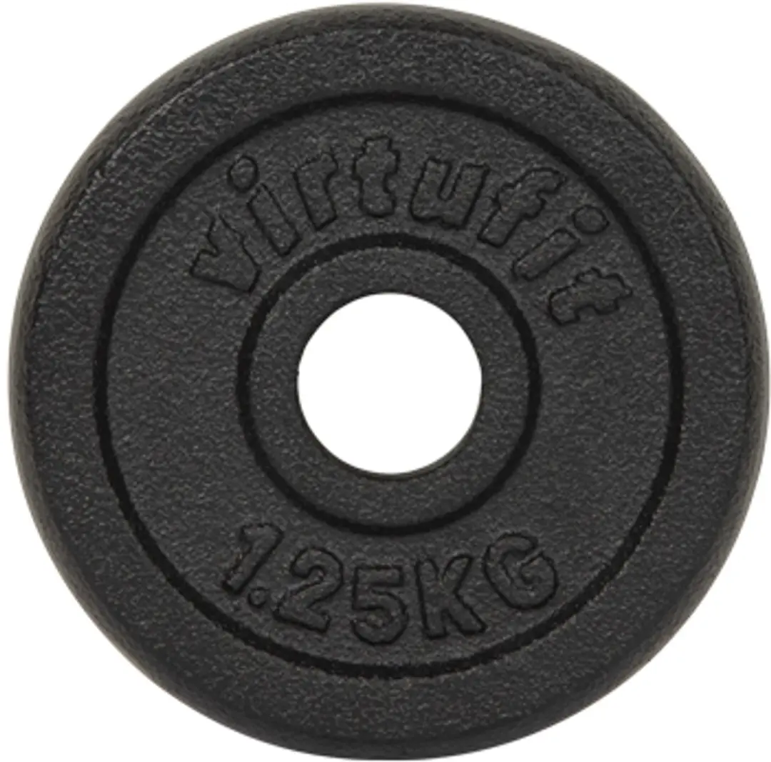 Virtufit Gietijzeren Gewicht 30mm 1,25kg - Zwart