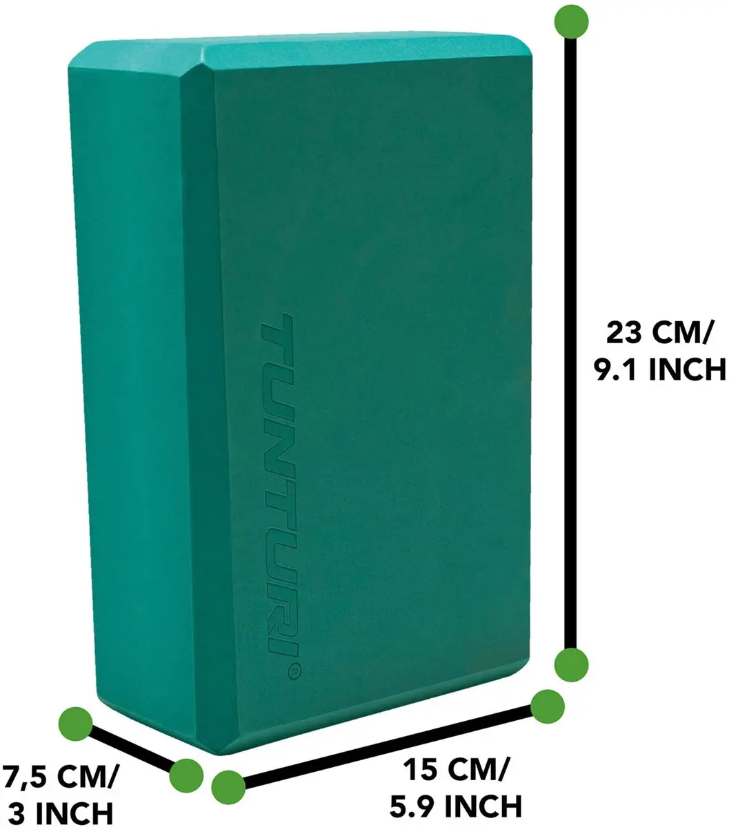 Tunturi Yogablok - Turquoise