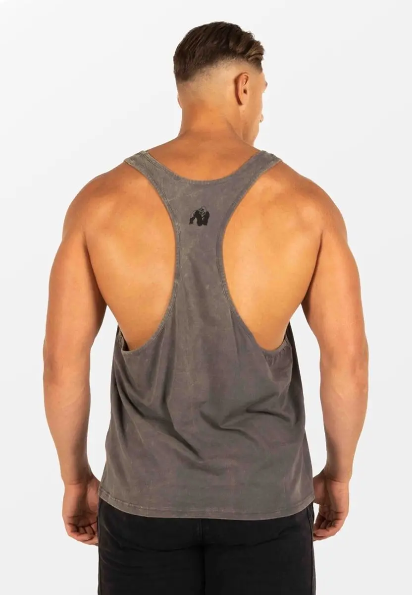 Gorilla Wear Churchill Stringer XXXL - Verwassen Grijs - afbeelding 6 van 6