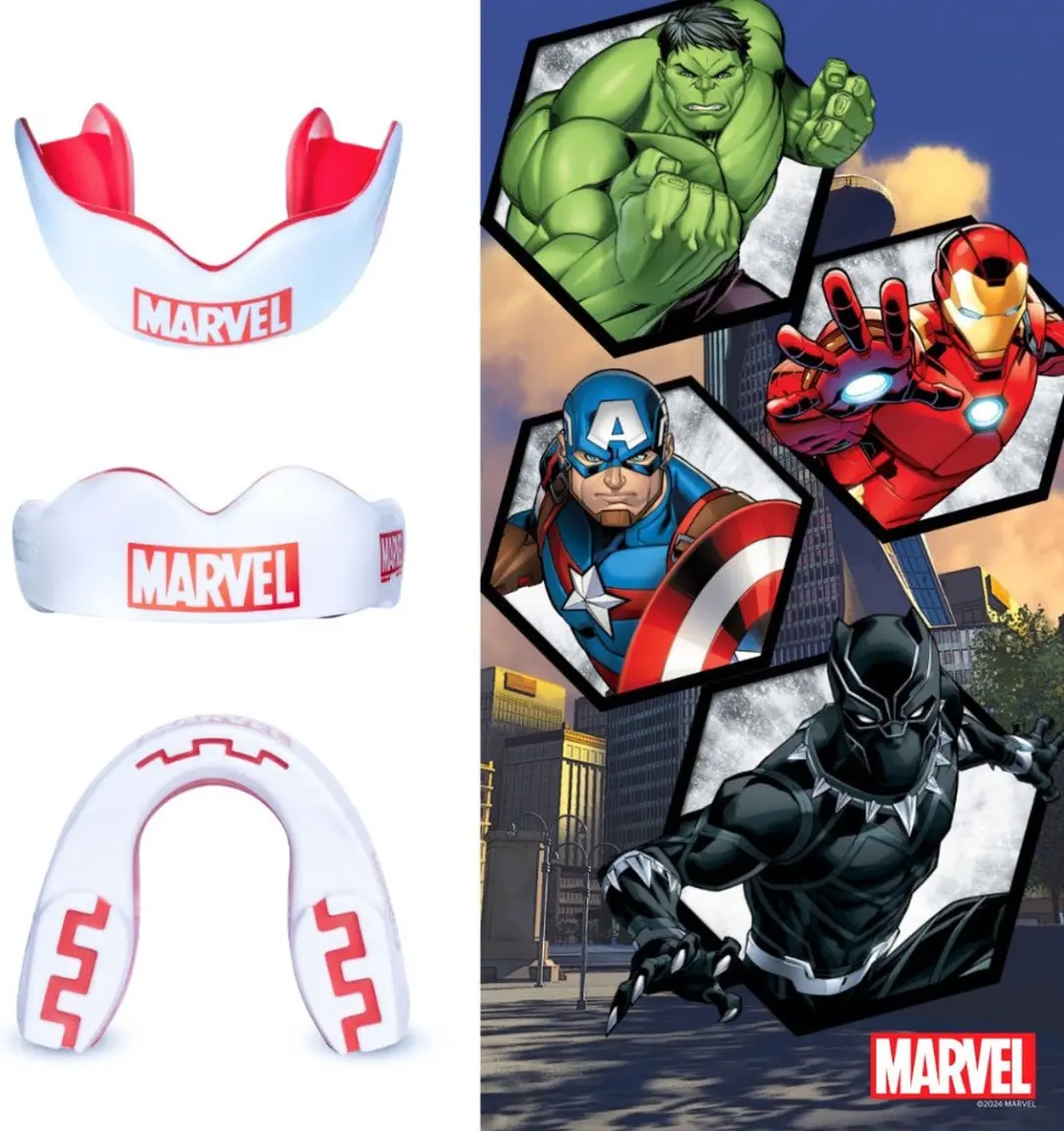 Safejawz Marvel Logo Mouthguard - Wit - afbeelding 6 van 6