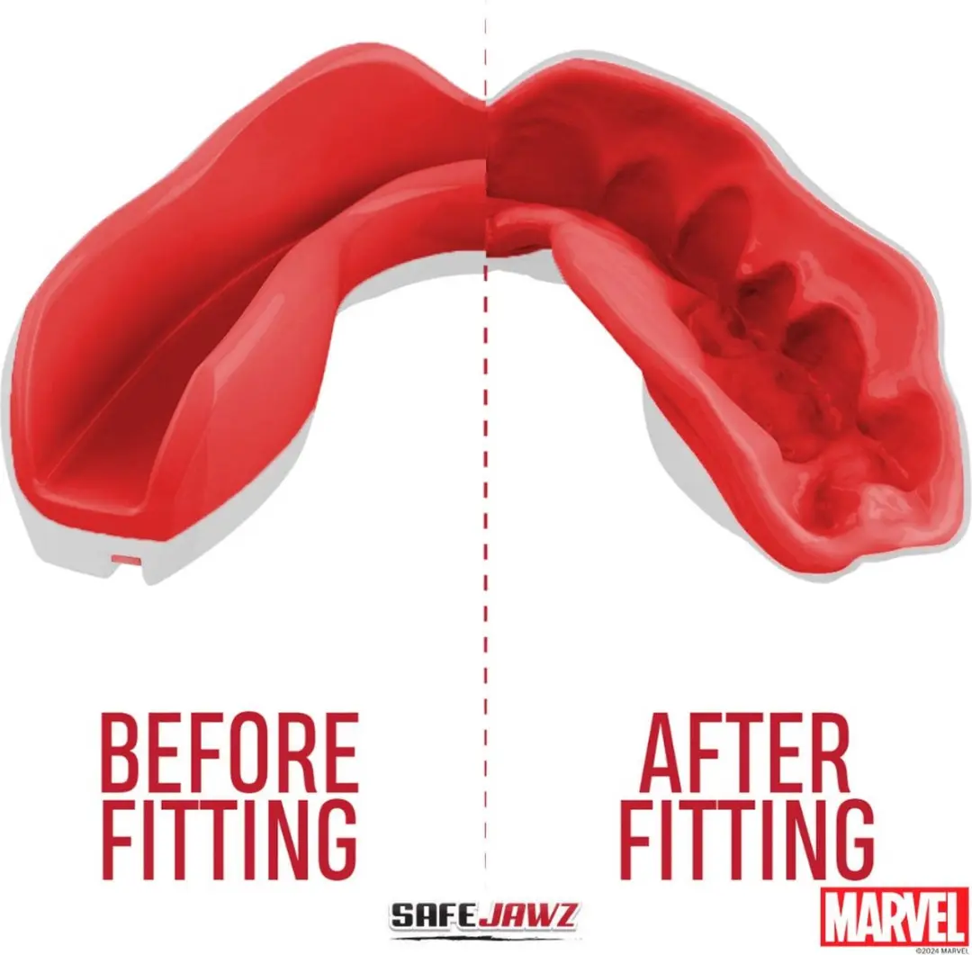 Safejawz Marvel Logo Mouthguard - Wit