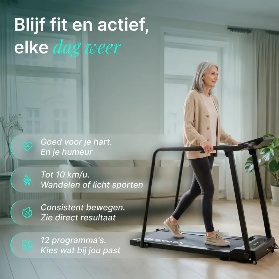 Dreaver Assist One Loopband 10KM/U - 12 Programma's - Zwart