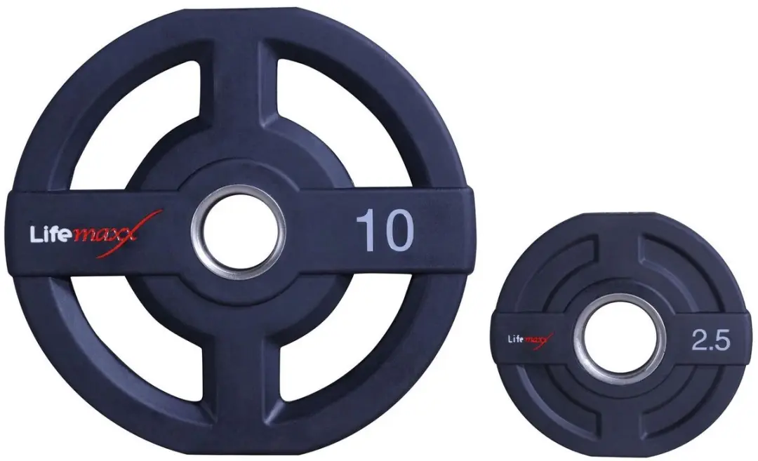 LifeMaxx LMX PU Olympische Halterschijf 10 kg