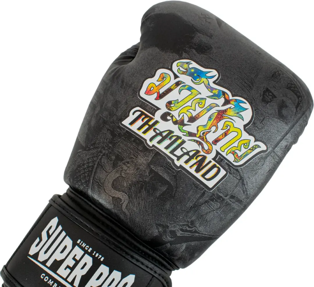 Super Pro Thaibokshandschoenen Pattaya Zwart 12 oz