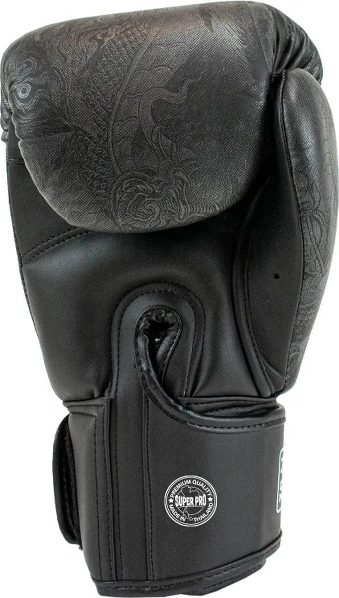 Super Pro Thaibokshandschoenen Pattaya Zwart 12 oz
