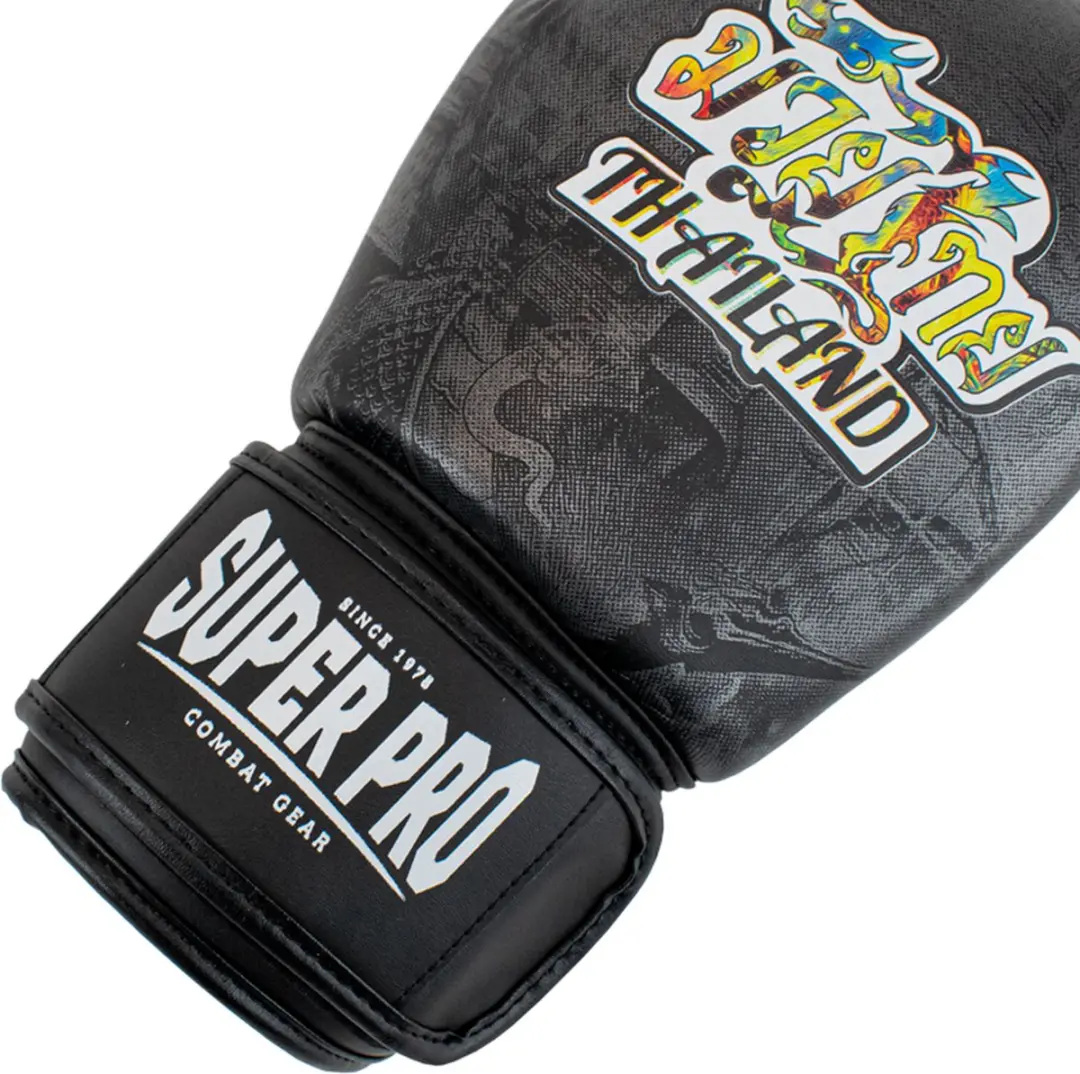 Super Pro Thaibokshandschoenen Pattaya Zwart 12 oz