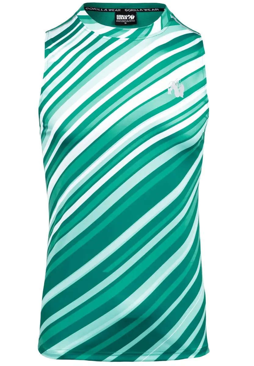 Gorilla Wear Easton Tank Top M - Groen/Wit