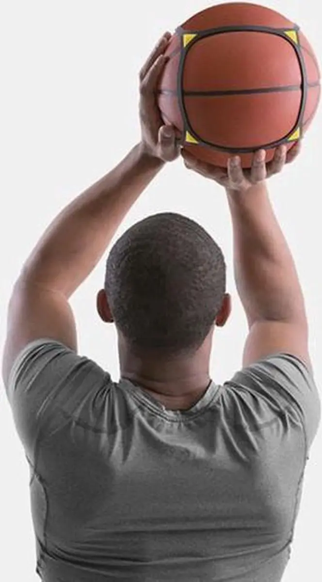 Sklz Square Up Basketbal - Balcontrole & Snelheid - Zwart/Geel