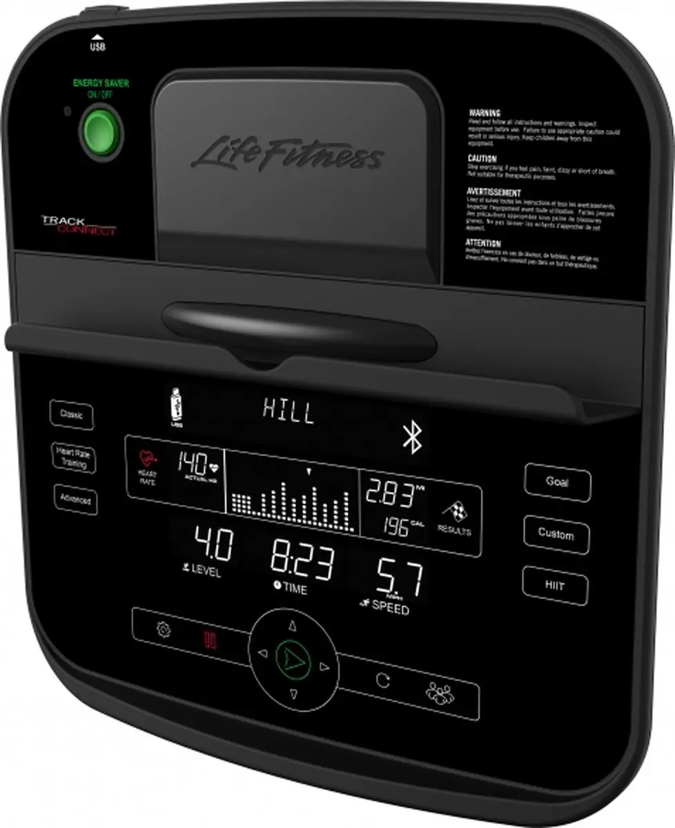 Life Fitness LifeCycle C1 Track Connect 2.0 Hometrainer - 15 Programma's