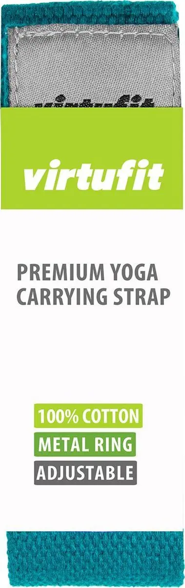 VirtuFit Premium Yogamat Draagriem Ocean Green