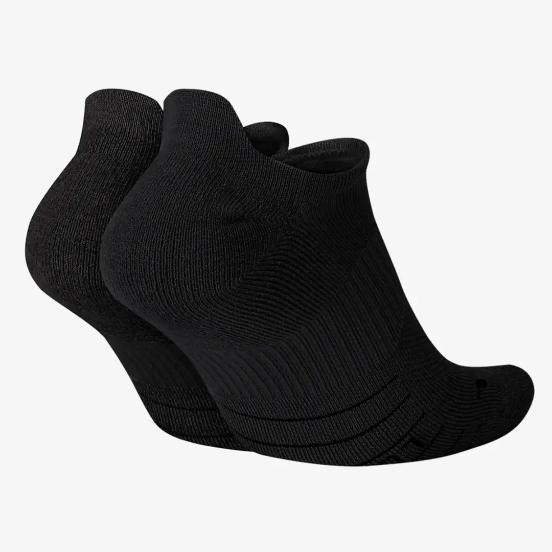 Nike Multiplier Running No Show Sokken 42-46 - 2 Paar - Zwart