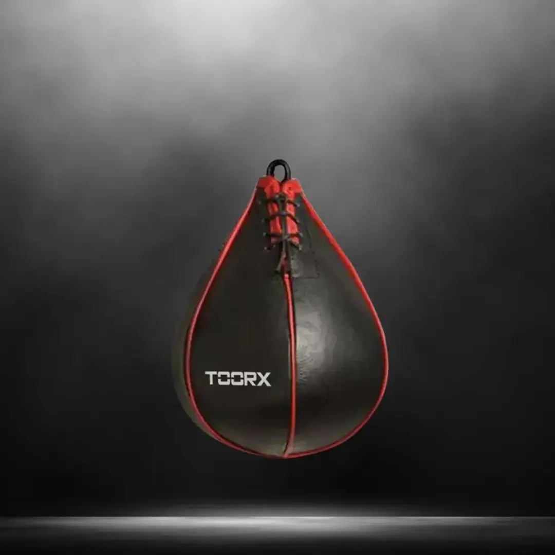 Toorx Fitness Speedball Hangend - Kunstleer - Zwart/Rood