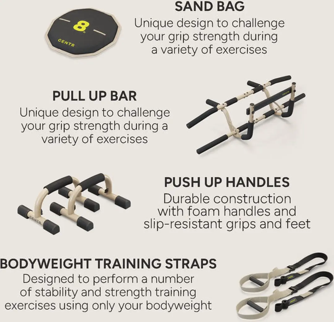 Centr by Chris Hemsworth Strength Training Kit 4-in-1 - Beige/Zwart
