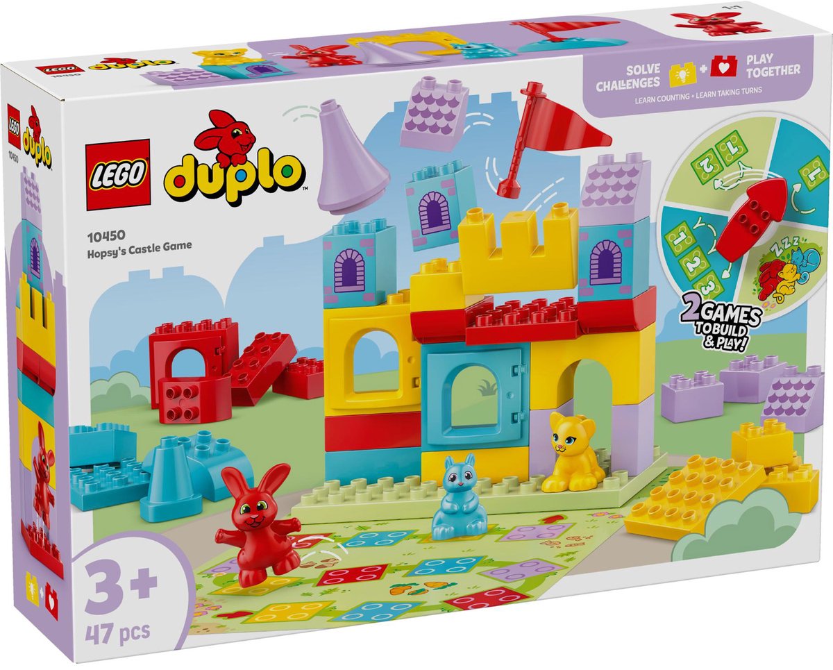 LEGO DUPLO Hopsy's Kasteelspel Educatief Speelgoed Bordspel - 10450