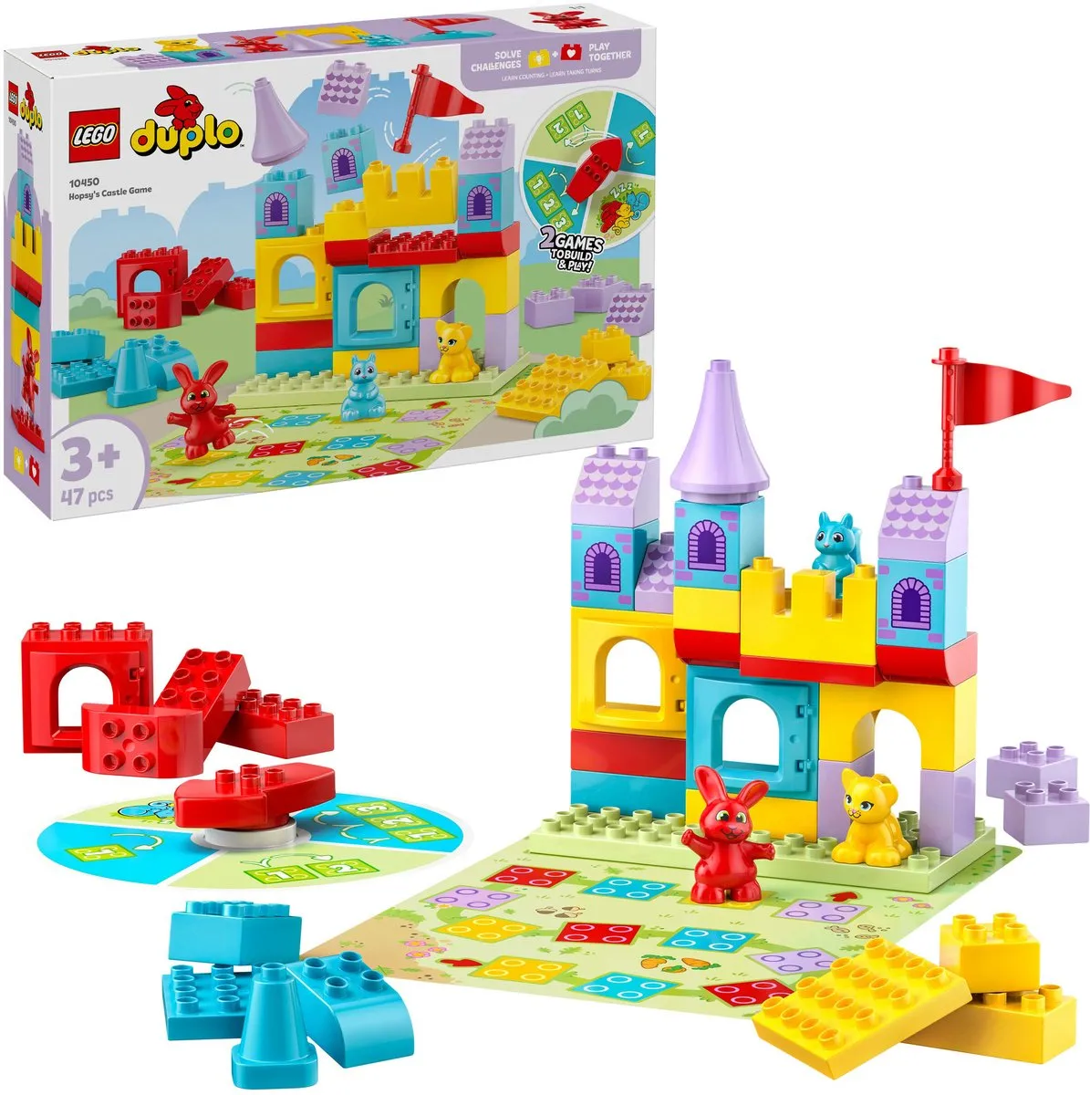 LEGO DUPLO Hopsy's Kasteelspel 10450 - 47 Stukken - 3 Minifiguren