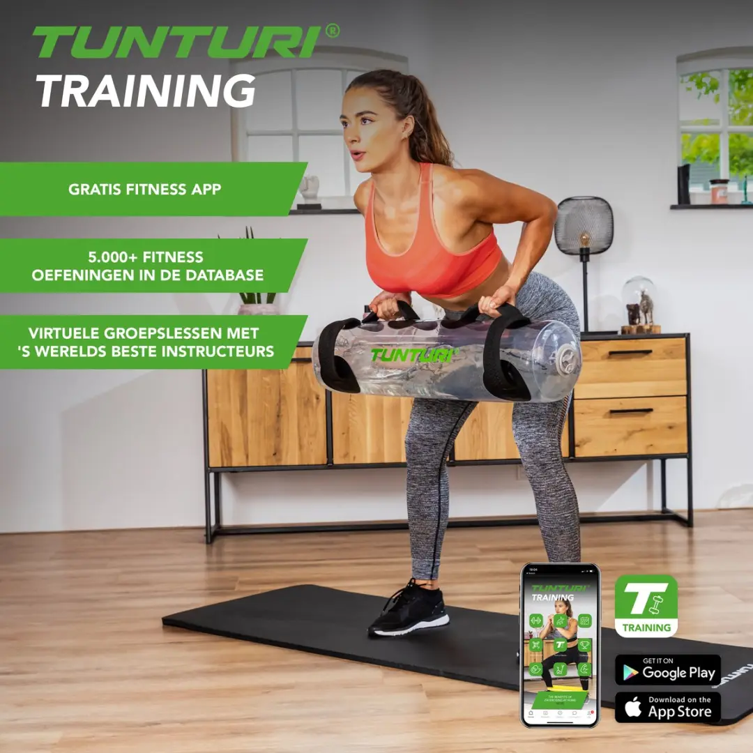 Tunturi Watergevulde Powerbag 20kg - Fitness Aquabag