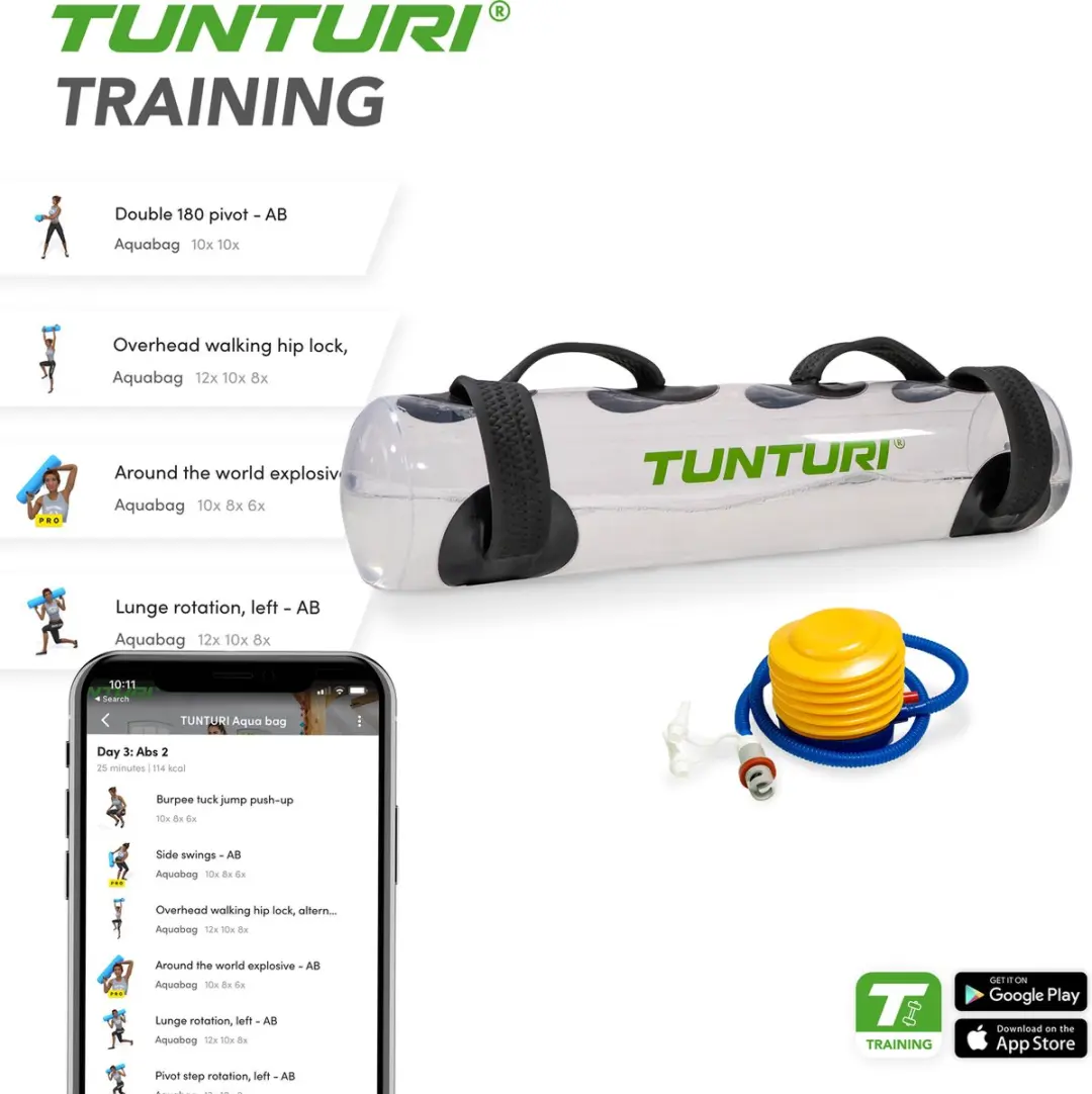 Tunturi Watergevulde Powerbag 20kg - Fitness Aquabag