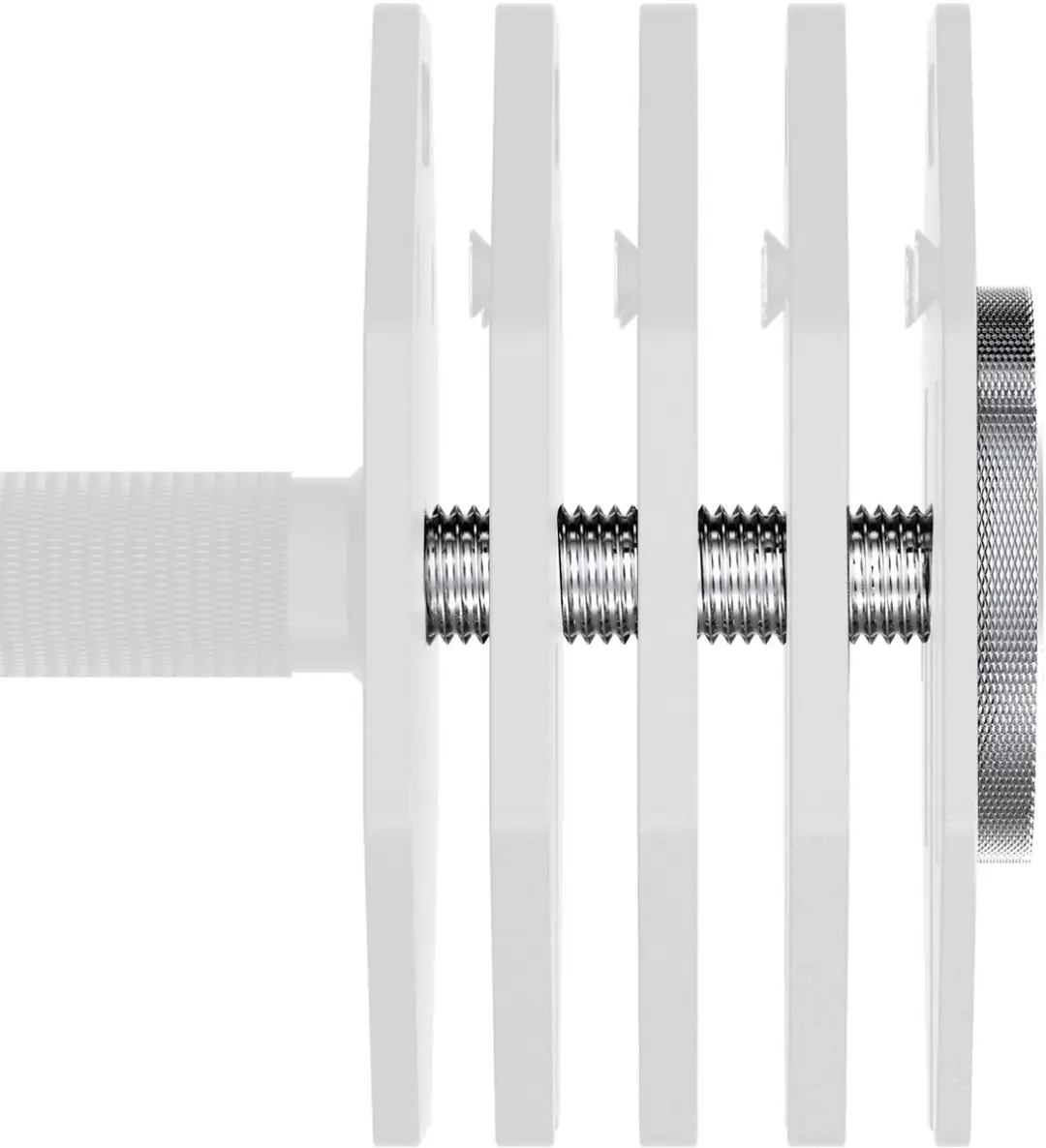 Tunturi Rapid Long Screw Paar - Zwart