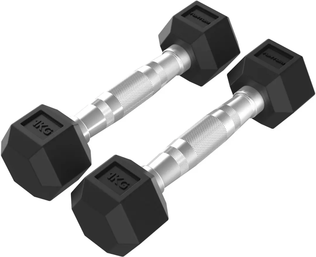 Tunturi Platinum Hexa Dumbbell Set 2x 1kg