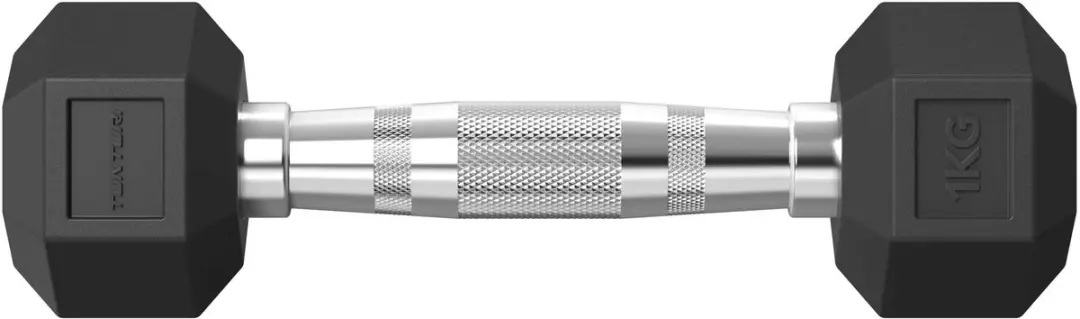 Tunturi Platinum Hexa Dumbbell Set 2x 1kg - Zwart