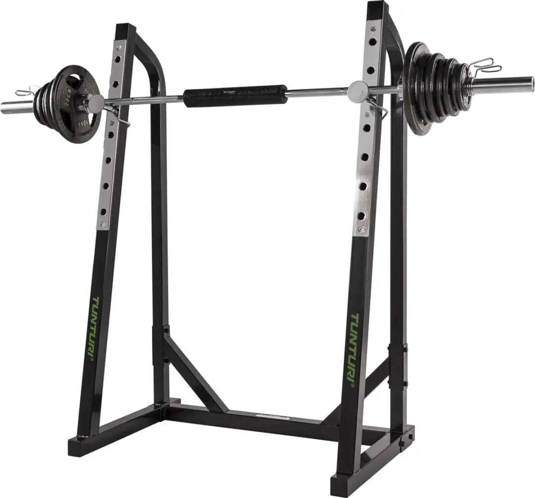 Tunturi WT40 Squat Rack - Verstelbare haltersteunen - Zwart